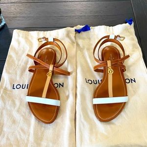 NWOT Never worn Louis Vuitton strapy sandals 36.5 or 6 1/2